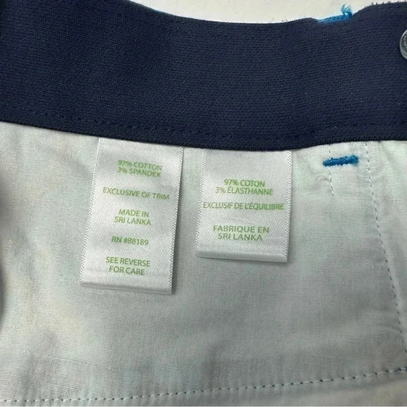 Lilly Pulitzer Cotton Kelly Ankle Pants Turquoise‎ Blue Cheetah Print Size 6 - Picture 5 of 10